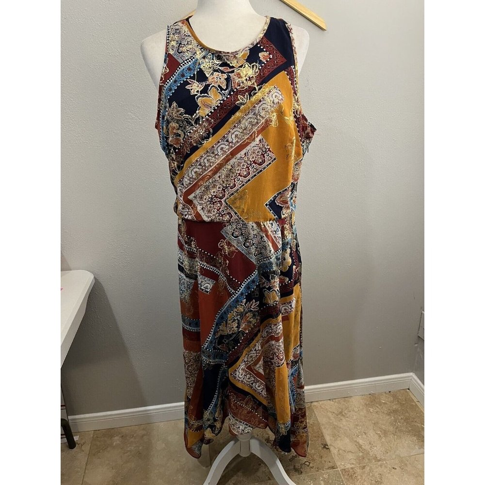laundry by shelli segal dress Women 16 Shark Hem Sleeveless